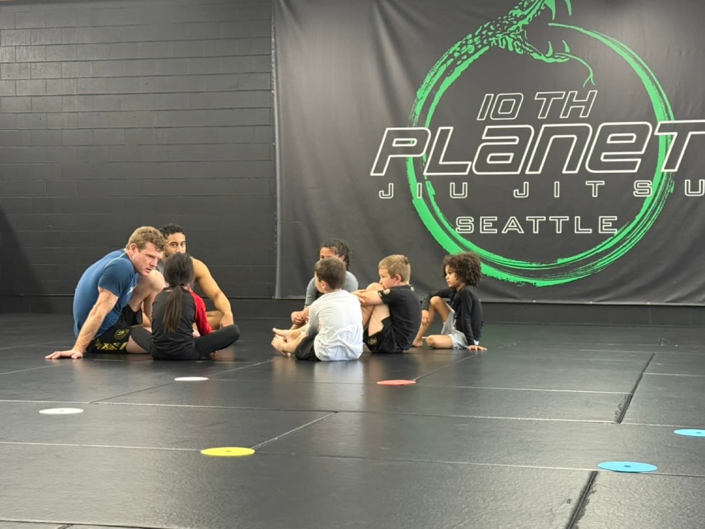 Kids Jiu-Jitsu class at 10th Planet Seattle.